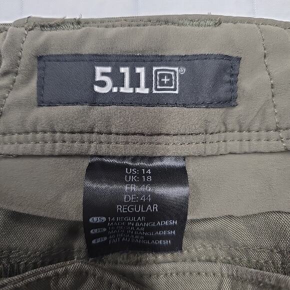 5.11 Tactical Women's Apex Cargo Pants Ranger Green Sz 14 Hiking Outdoor 64446 - Picture 2 of 14